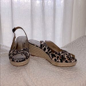 Leopard Espadrille Wedges